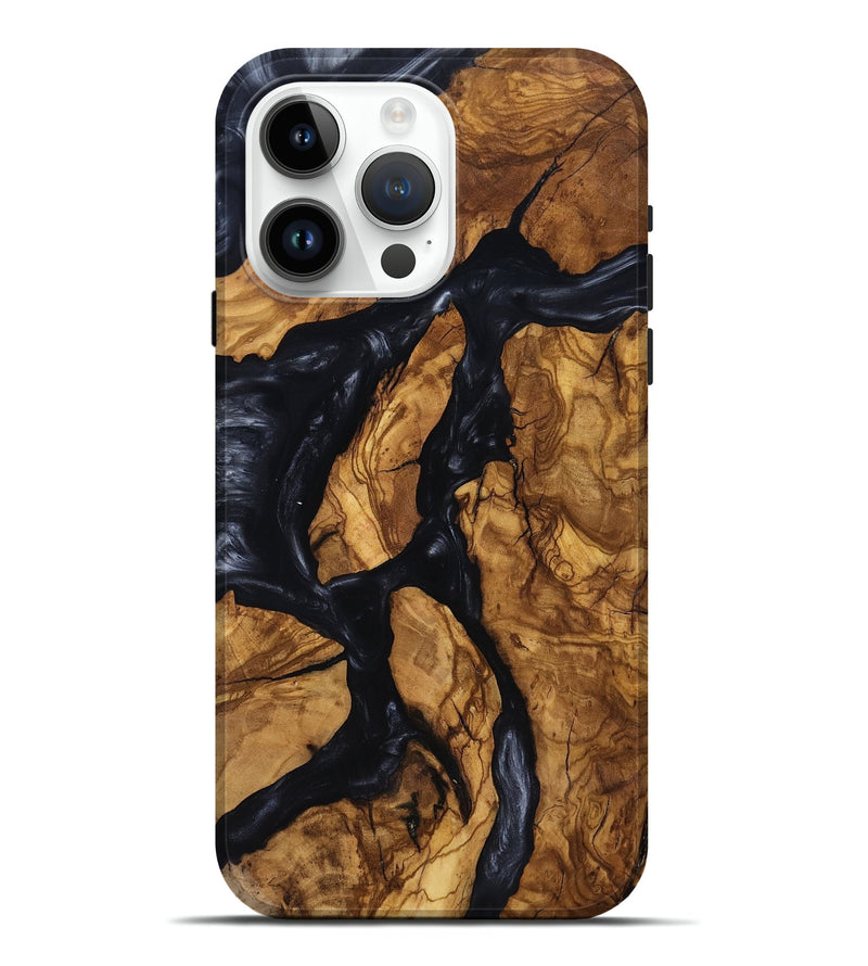 iPhone 15 Pro Max Wood Live Edge Phone Case - Jacey (Ancient Olive, 818741)