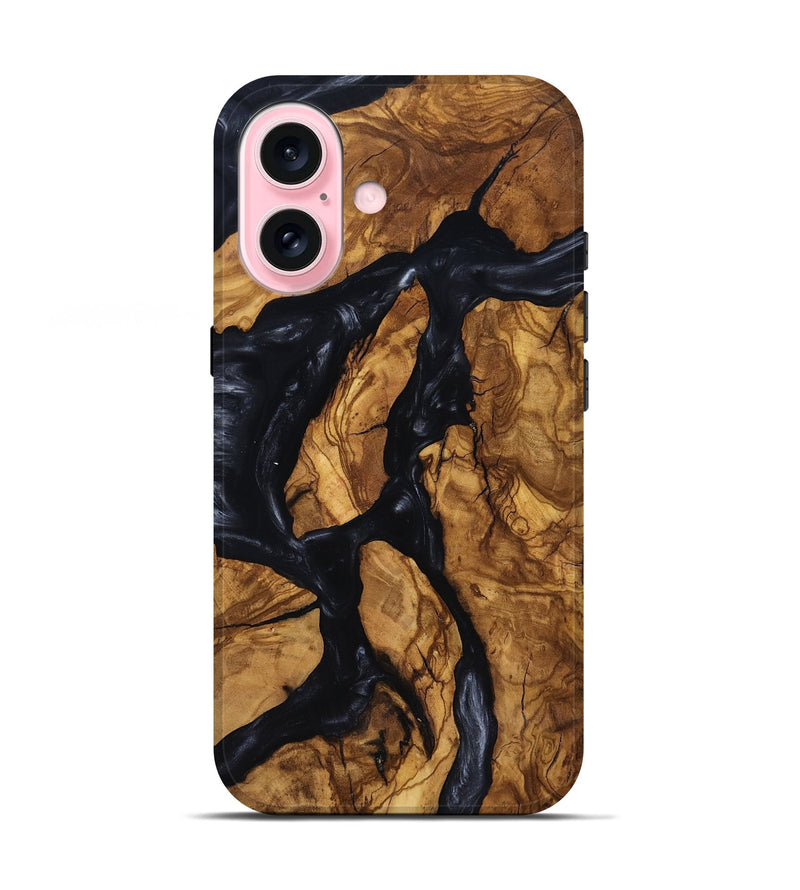 iPhone 17 Wood Live Edge Phone Case - Jacey (Ancient Olive, 818741)