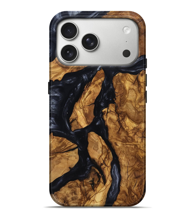 iPhone 17 Pro Max Wood Live Edge Phone Case - Jacey (Ancient Olive, 818741)