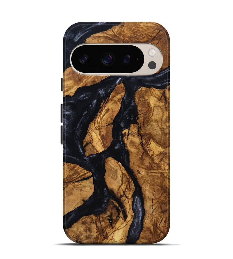 Pixel 9 Wood Live Edge Phone Case - Jacey (Ancient Olive, 818741)