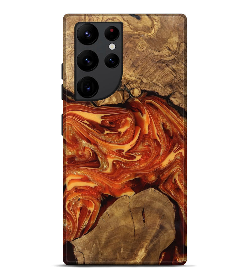 Galaxy S22 Ultra Wood Live Edge Phone Case - Dariel (Ancient Olive, 818742)