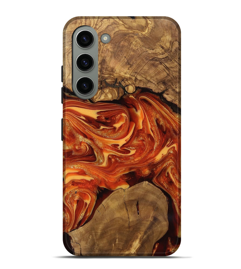 Galaxy S23 Plus Wood Live Edge Phone Case - Dariel (Ancient Olive, 818742)