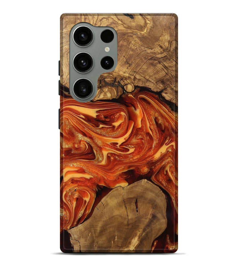 Galaxy S24 Ultra Wood Live Edge Phone Case - Dariel (Ancient Olive, 818742)