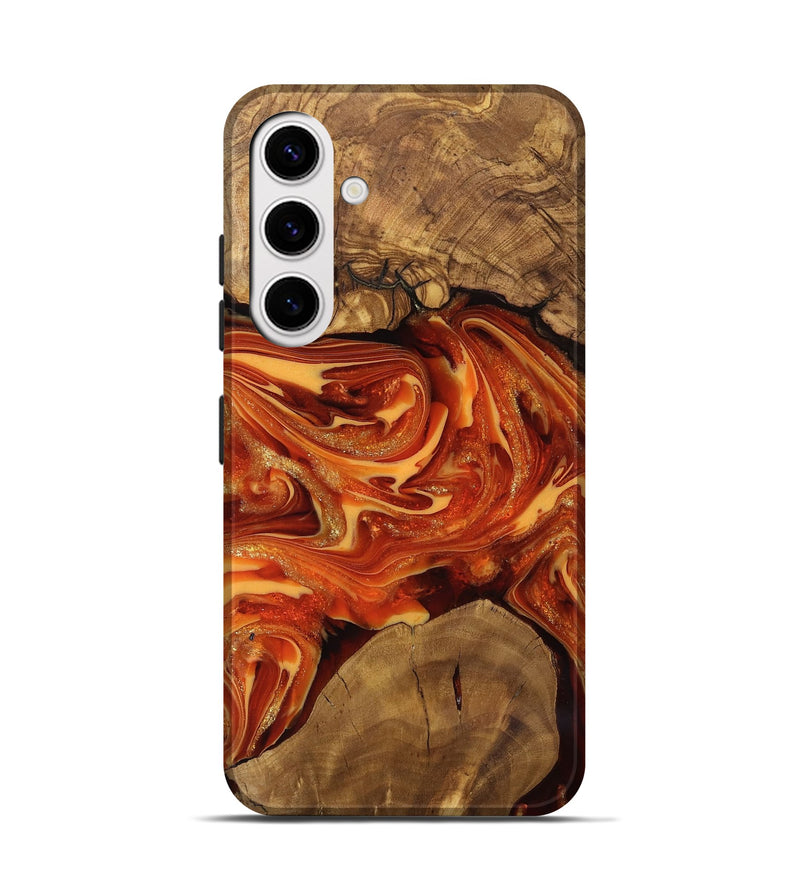 Galaxy S25 Wood Live Edge Phone Case - Dariel (Ancient Olive, 818742)