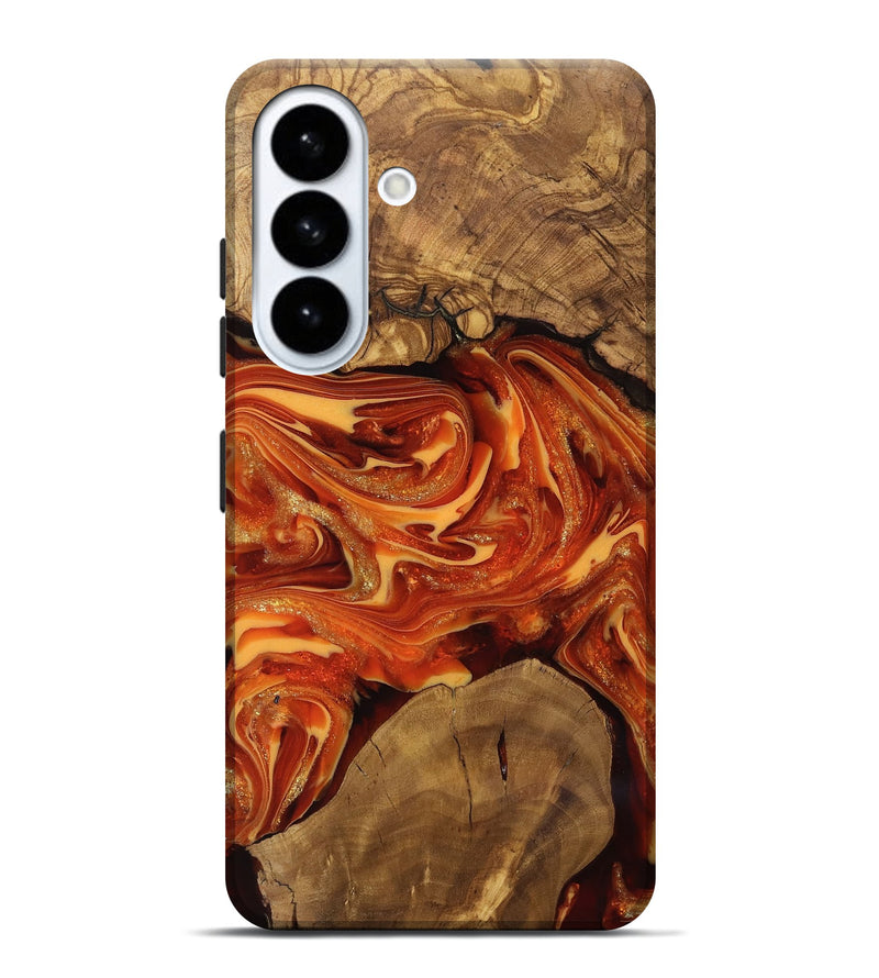 Galaxy S26 Plus Wood Live Edge Phone Case - Dariel (Ancient Olive, 818742)
