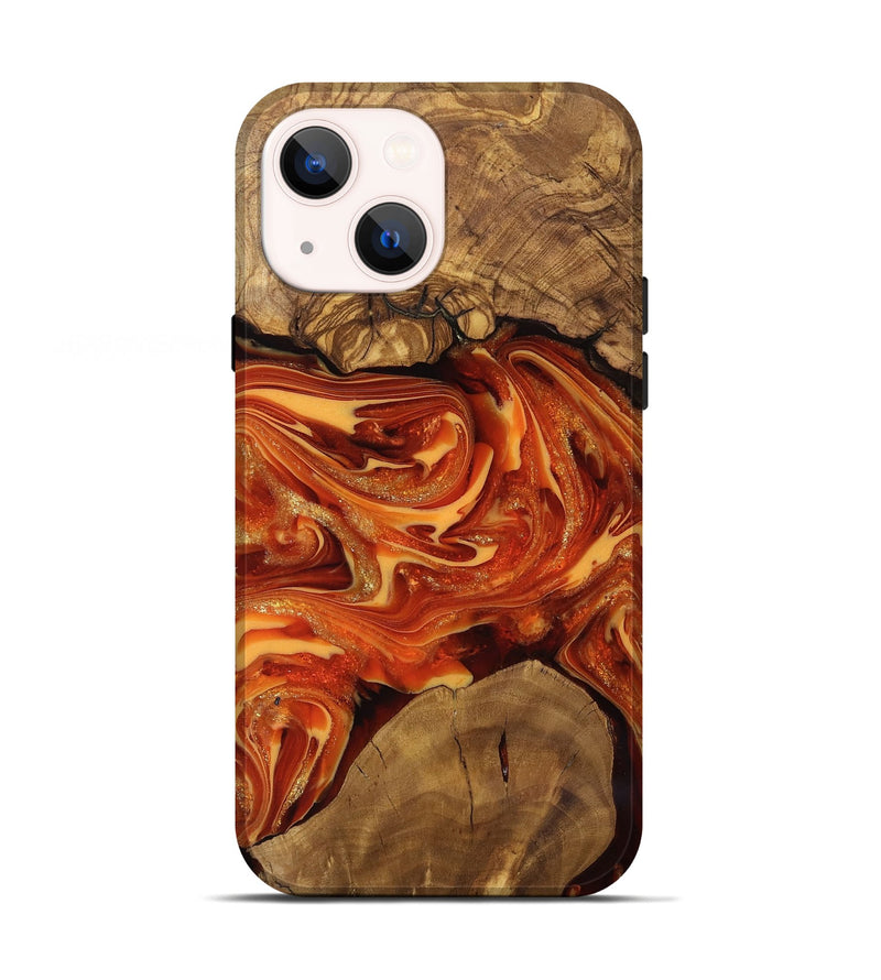 iPhone 13 Wood Live Edge Phone Case - Dariel (Ancient Olive, 818742)