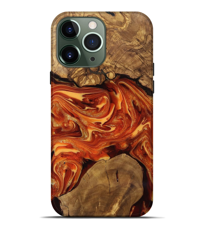 iPhone 13 Pro Max Wood Live Edge Phone Case - Dariel (Ancient Olive, 818742)