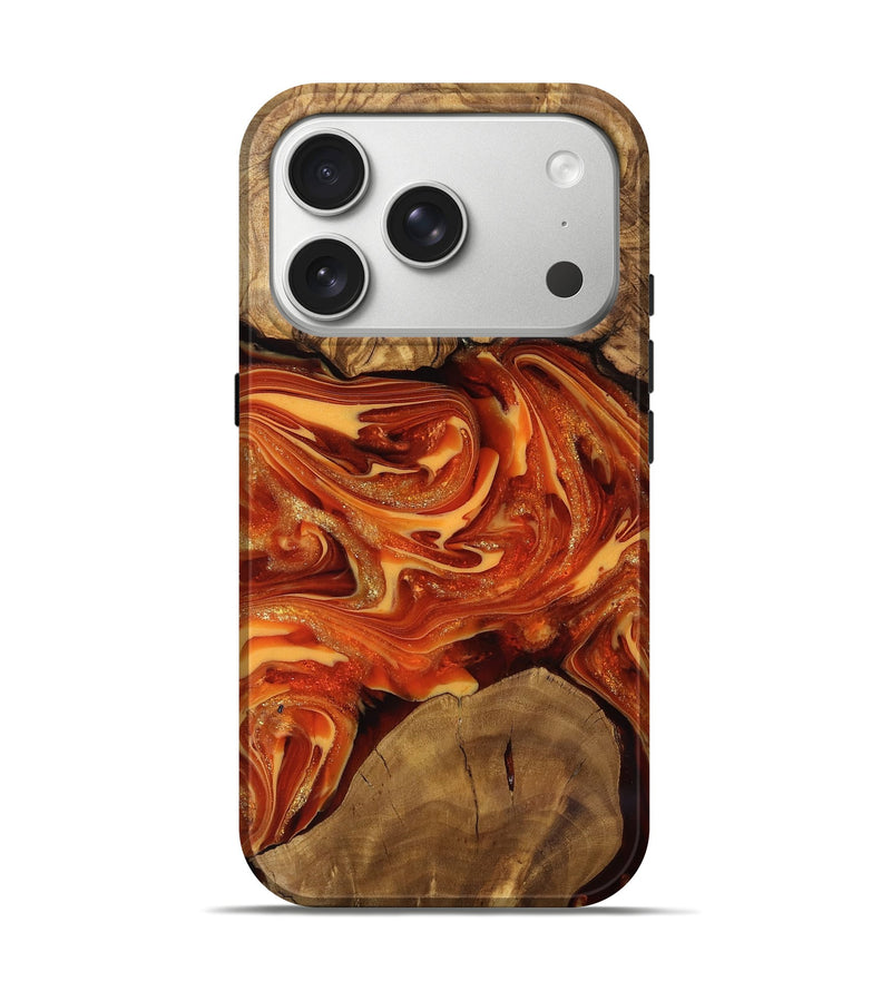 iPhone 17 Pro Wood Live Edge Phone Case - Dariel (Ancient Olive, 818742)