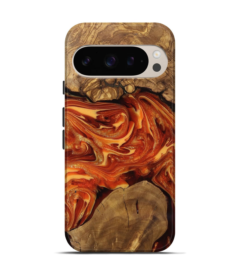 Pixel 9 Pro Wood Live Edge Phone Case - Dariel (Ancient Olive, 818742)