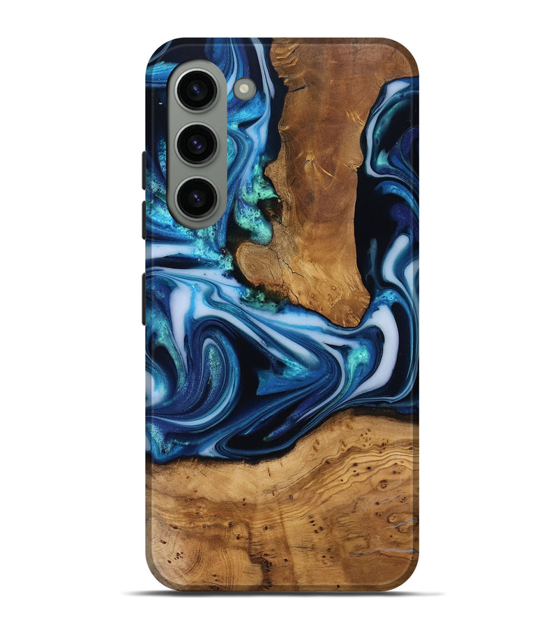 Galaxy S23 Plus Wood Live Edge Phone Case - Quincy (Ancient Olive, 818743)
