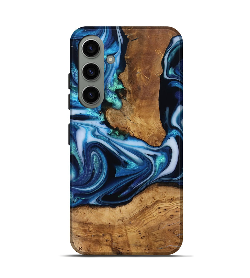 Galaxy S24 Wood Live Edge Phone Case - Quincy (Ancient Olive, 818743)