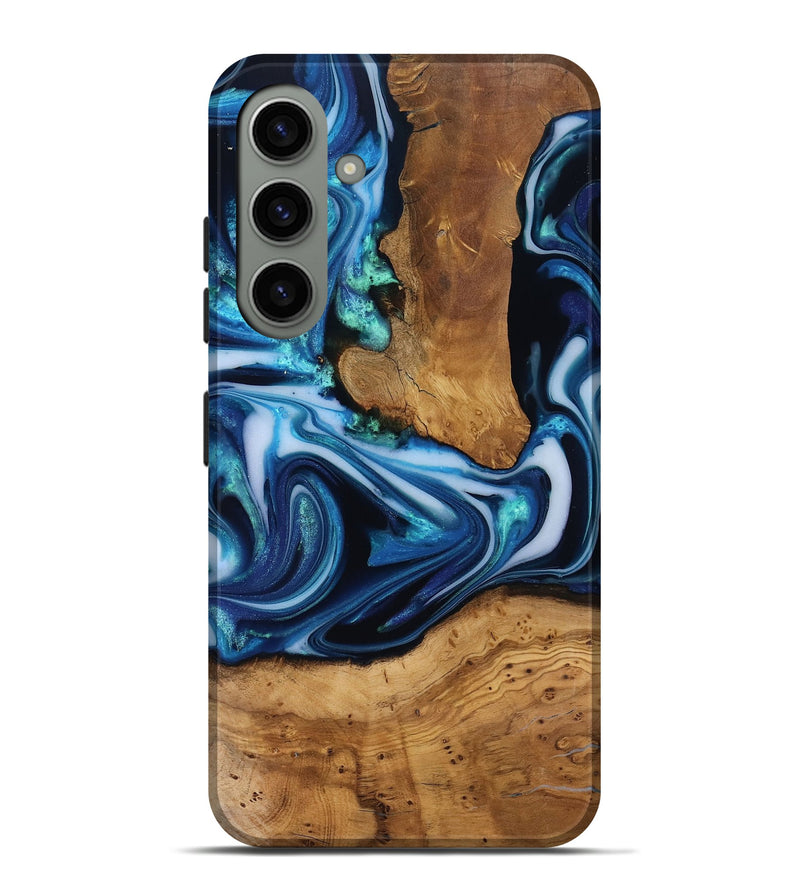 Galaxy S24 Plus Wood Live Edge Phone Case - Quincy (Ancient Olive, 818743)