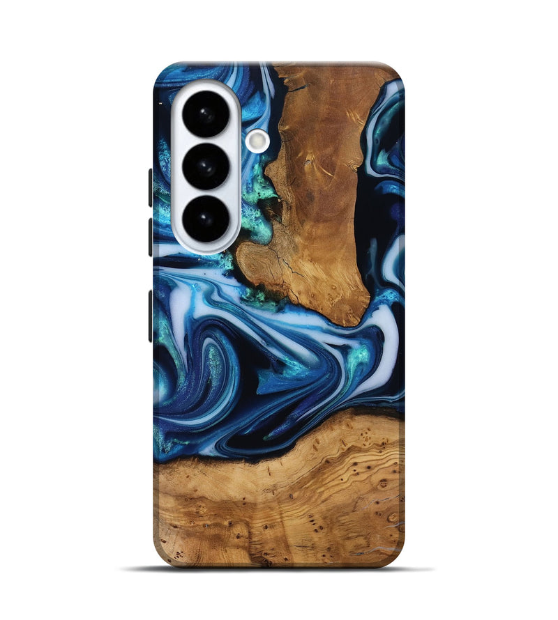 Galaxy S26 Wood Live Edge Phone Case - Quincy (Ancient Olive, 818743)