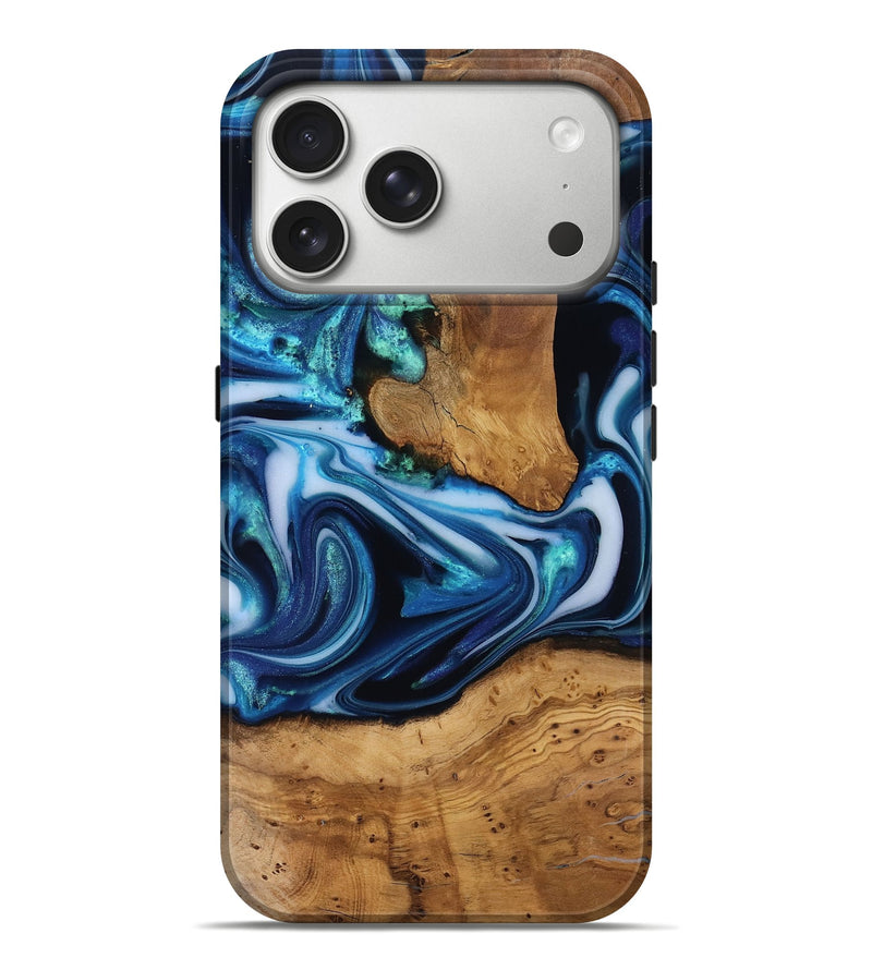 iPhone 17 Pro Max Wood Live Edge Phone Case - Quincy (Ancient Olive, 818743)