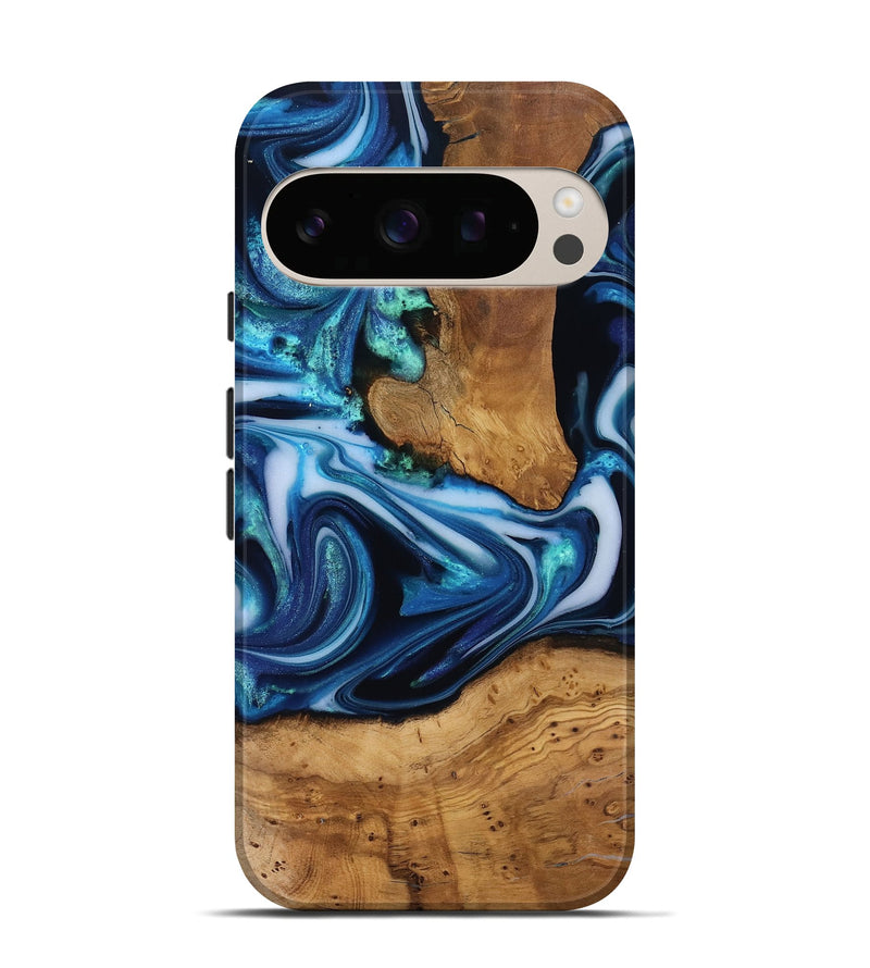 Pixel 10 Pro Wood Live Edge Phone Case - Quincy (Ancient Olive, 818743)