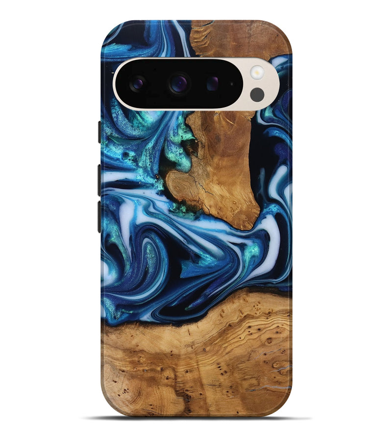 Pixel 9 Pro XL Wood Live Edge Phone Case - Quincy (Ancient Olive, 818743)