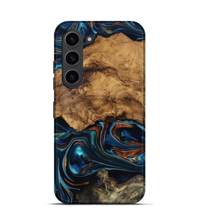 Galaxy S23 Wood Live Edge Phone Case - Rubi (Ancient Olive, 818744)
