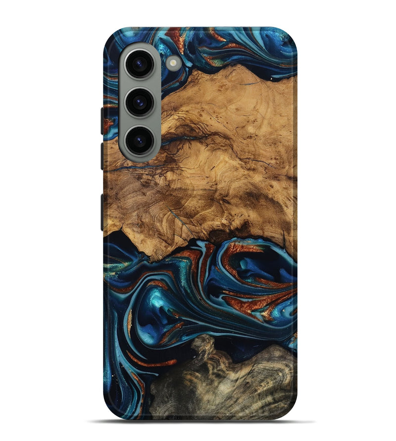 Galaxy S23 Plus Wood Live Edge Phone Case - Rubi (Ancient Olive, 818744)