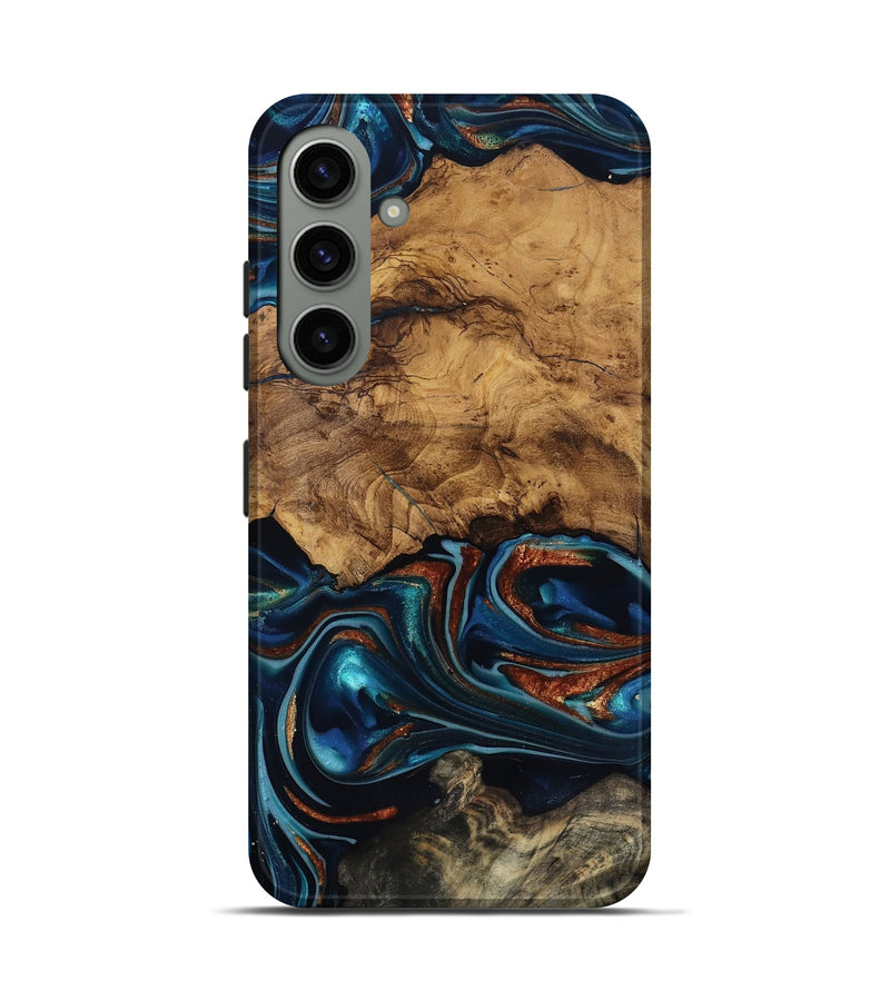 Galaxy S24 Wood Live Edge Phone Case - Rubi (Ancient Olive, 818744)