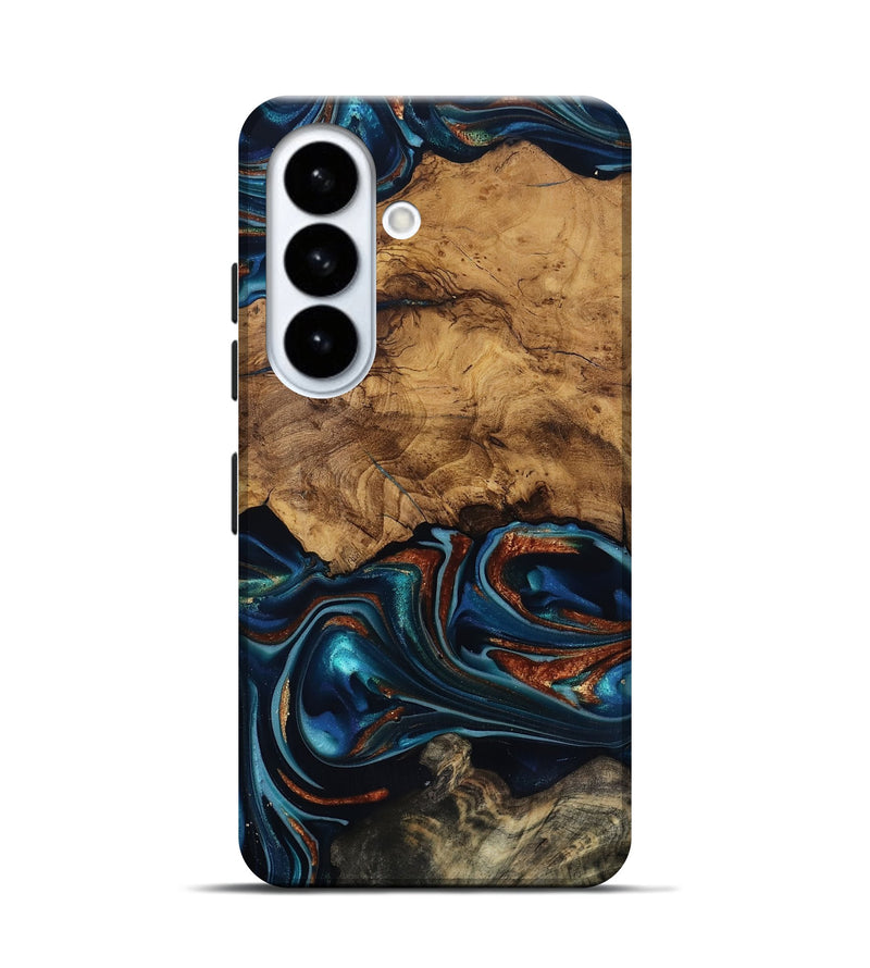 Galaxy S26 Wood Live Edge Phone Case - Rubi (Ancient Olive, 818744)