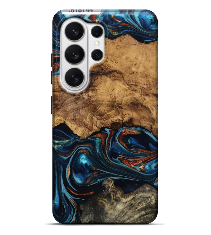 Galaxy S26 Ultra Wood Live Edge Phone Case - Rubi (Ancient Olive, 818744)