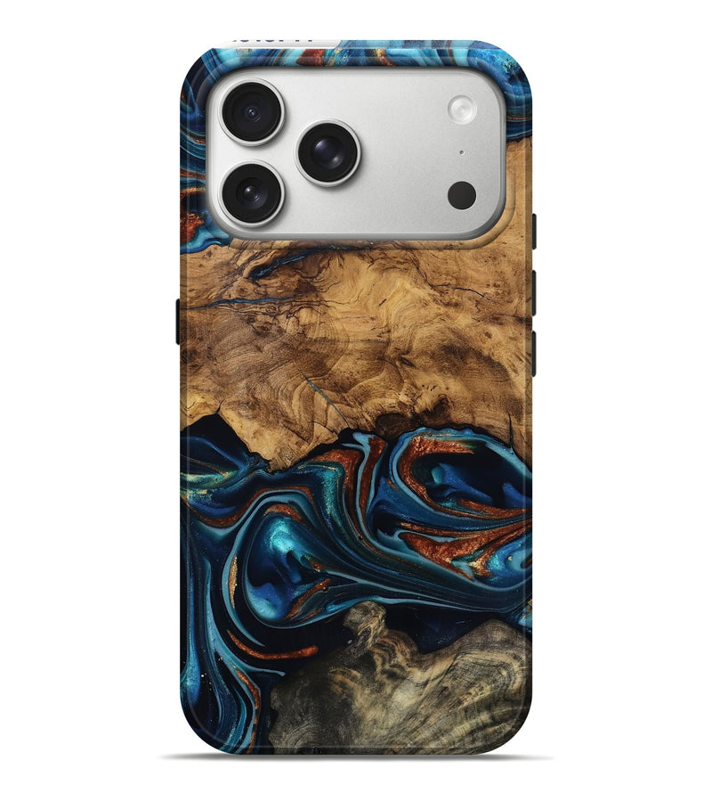 iPhone 17 Pro Max Wood Live Edge Phone Case - Rubi (Ancient Olive, 818744)