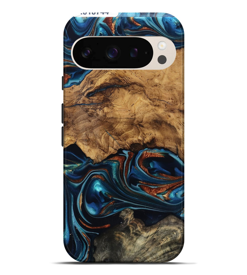Pixel 10 Pro XL Wood Live Edge Phone Case - Rubi (Ancient Olive, 818744)