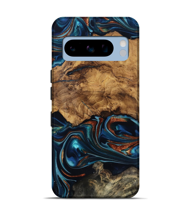 Pixel 8 Pro Wood Live Edge Phone Case - Rubi (Ancient Olive, 818744)