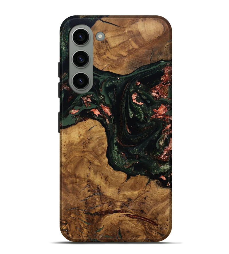 Galaxy S23 Plus Wood Live Edge Phone Case - Sylvie (Ancient Olive, 818745)