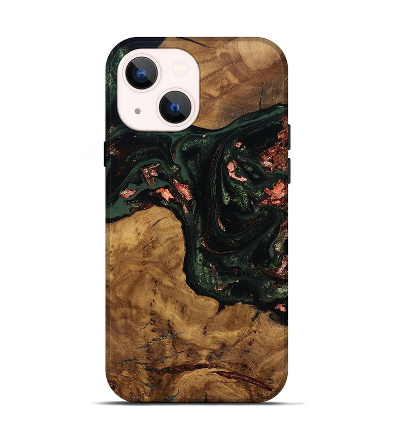 iPhone 14 Wood Live Edge Phone Case - Sylvie (Ancient Olive, 818745)