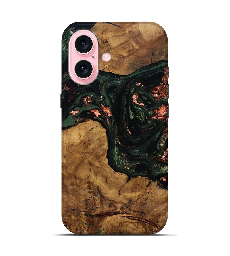 iPhone 17 Wood Live Edge Phone Case - Sylvie (Ancient Olive, 818745)