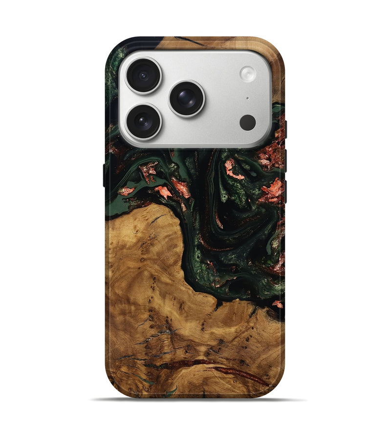 iPhone 17 Pro Wood Live Edge Phone Case - Sylvie (Ancient Olive, 818745)
