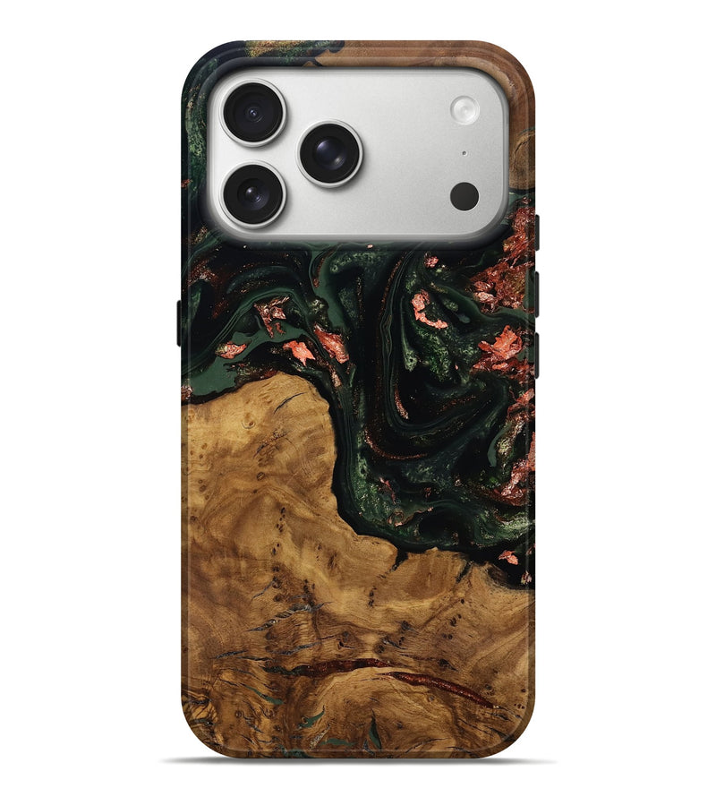 iPhone 17 Pro Max Wood Live Edge Phone Case - Sylvie (Ancient Olive, 818745)