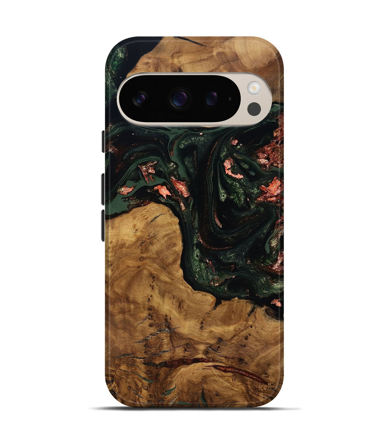 Pixel 9 Wood Live Edge Phone Case - Sylvie (Ancient Olive, 818745)