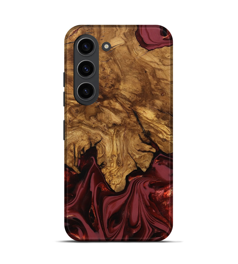 Galaxy S23 Wood Live Edge Phone Case - Booker (Ancient Olive, 818746)