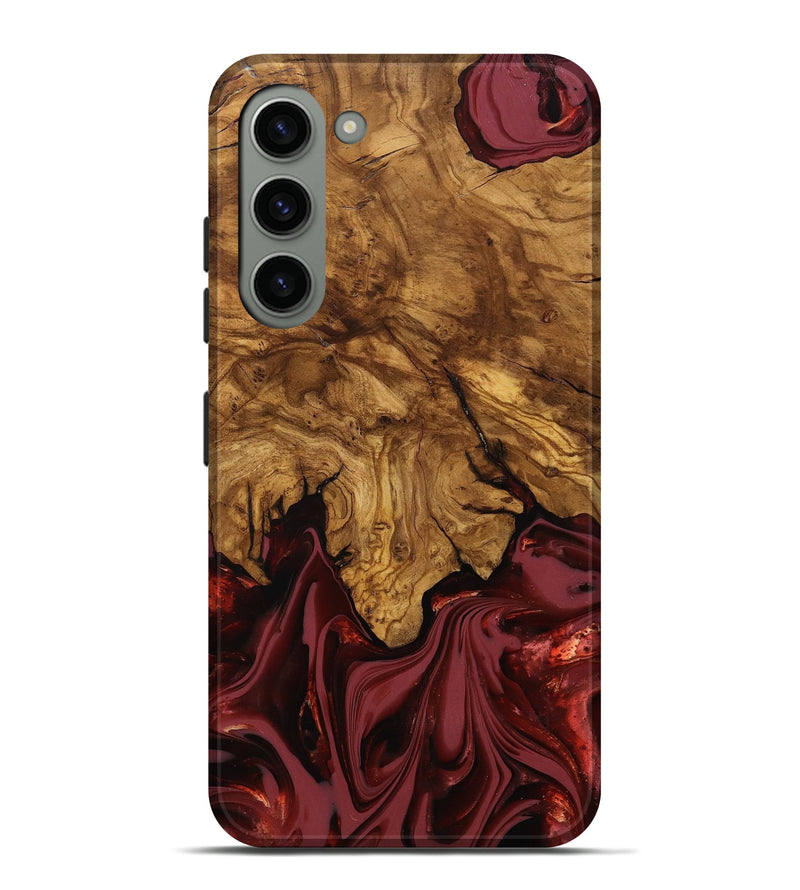 Galaxy S23 Plus Wood Live Edge Phone Case - Booker (Ancient Olive, 818746)