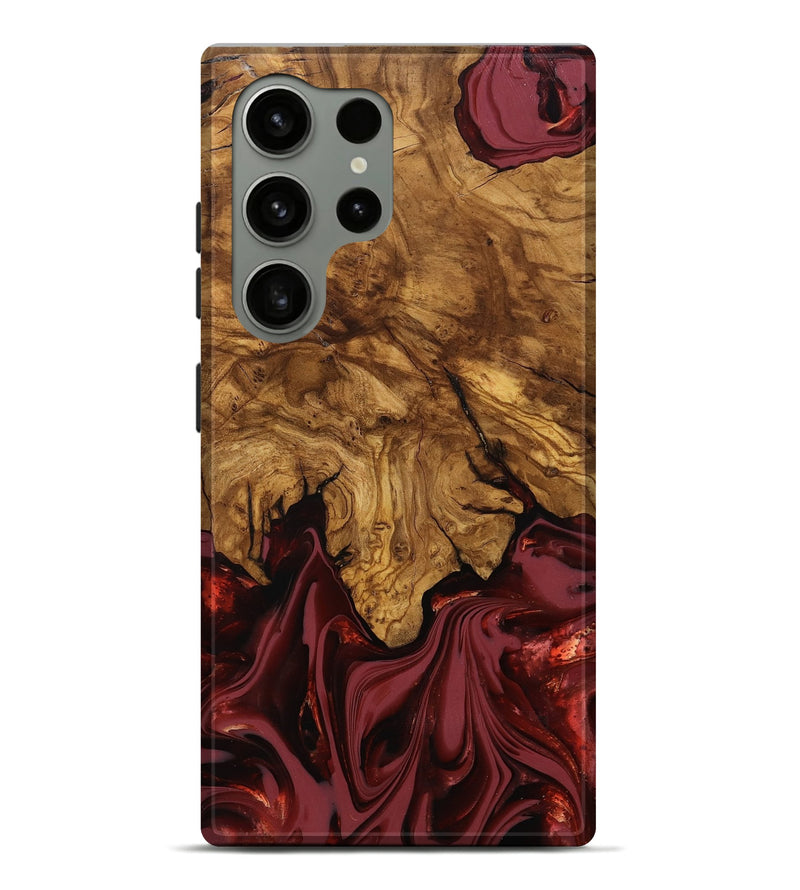 Galaxy S24 Ultra Wood Live Edge Phone Case - Booker (Ancient Olive, 818746)