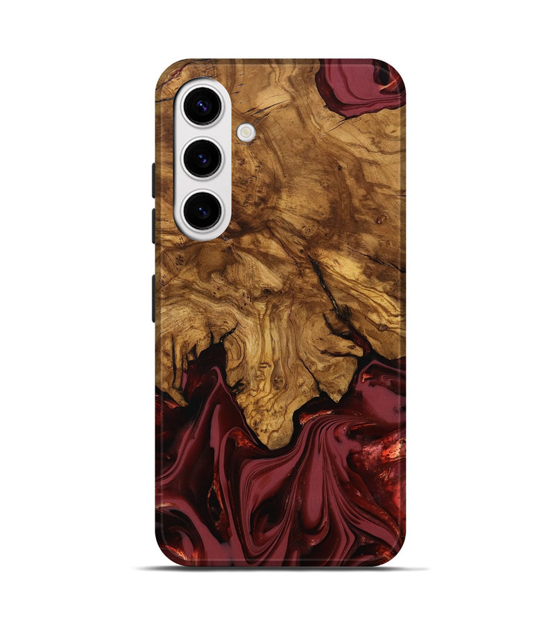 Galaxy S25 Wood Live Edge Phone Case - Booker (Ancient Olive, 818746)