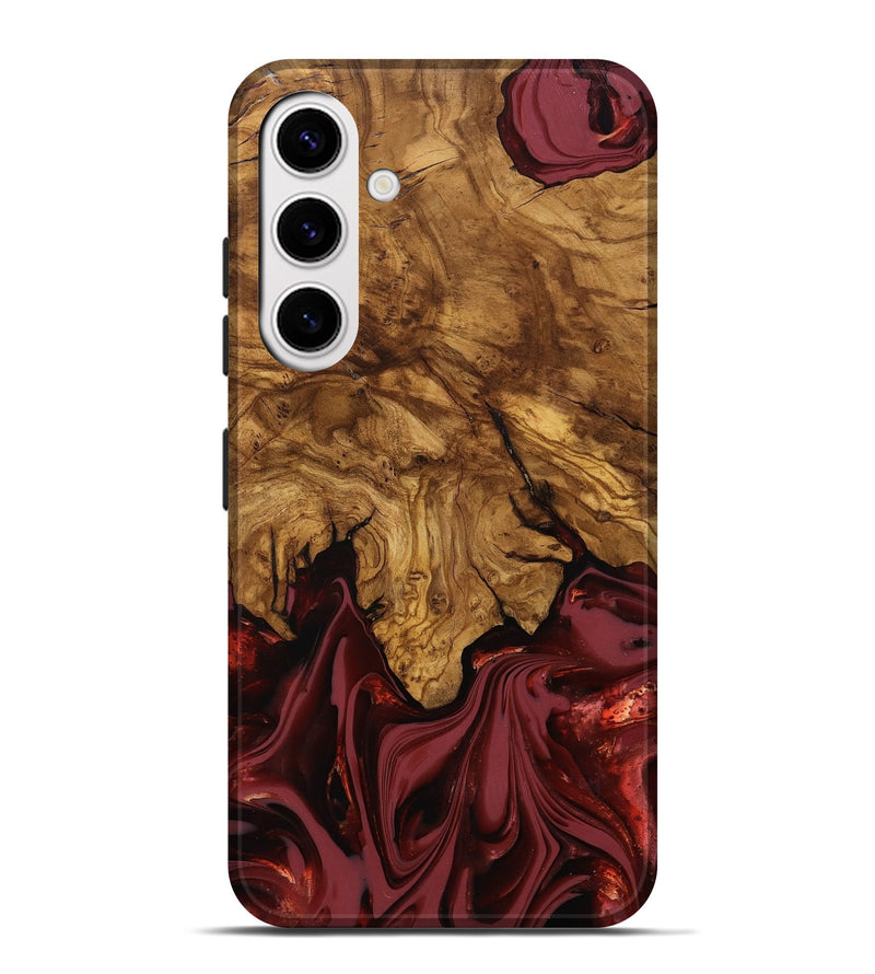 Galaxy S25 Plus Wood Live Edge Phone Case - Booker (Ancient Olive, 818746)