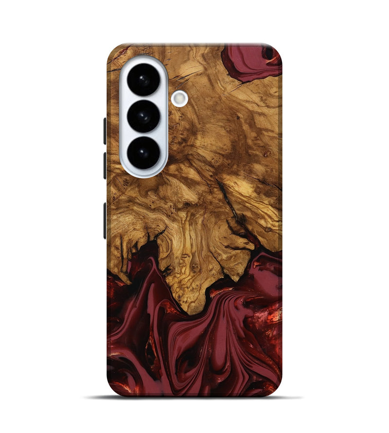Galaxy S26 Wood Live Edge Phone Case - Booker (Ancient Olive, 818746)