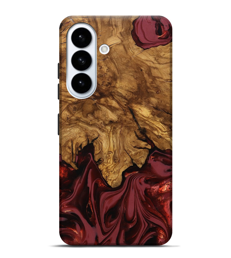 Galaxy S26 Plus Wood Live Edge Phone Case - Booker (Ancient Olive, 818746)