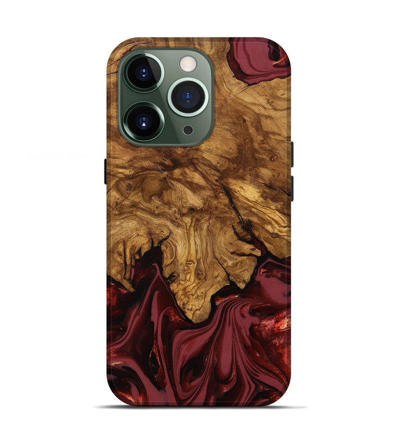 iPhone 13 Pro Wood Live Edge Phone Case - Booker (Ancient Olive, 818746)