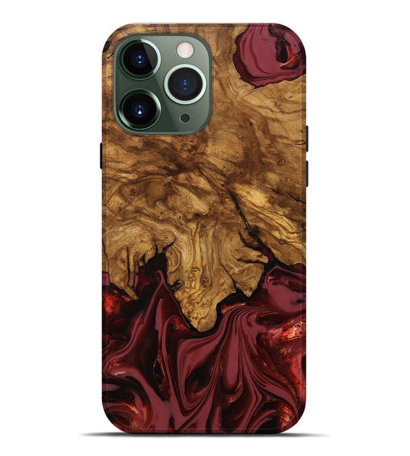 iPhone 13 Pro Max Wood Live Edge Phone Case - Booker (Ancient Olive, 818746)