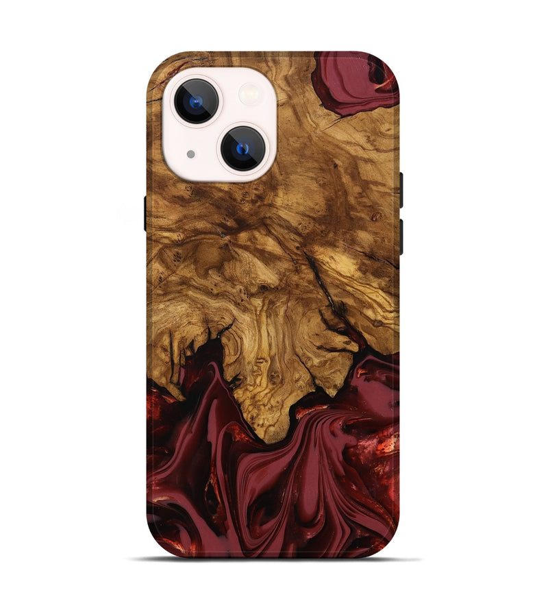 iPhone 14 Wood Live Edge Phone Case - Booker (Ancient Olive, 818746)