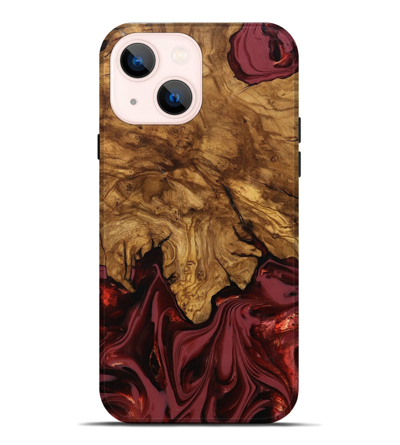 iPhone 14 Plus Wood Live Edge Phone Case - Booker (Ancient Olive, 818746)