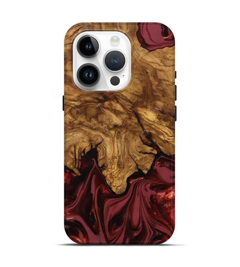 iPhone 15 Pro Wood Live Edge Phone Case - Booker (Ancient Olive, 818746)