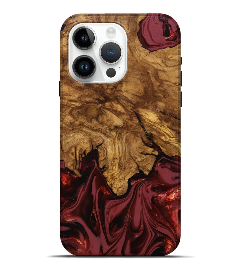 iPhone 15 Pro Max Wood Live Edge Phone Case - Booker (Ancient Olive, 818746)