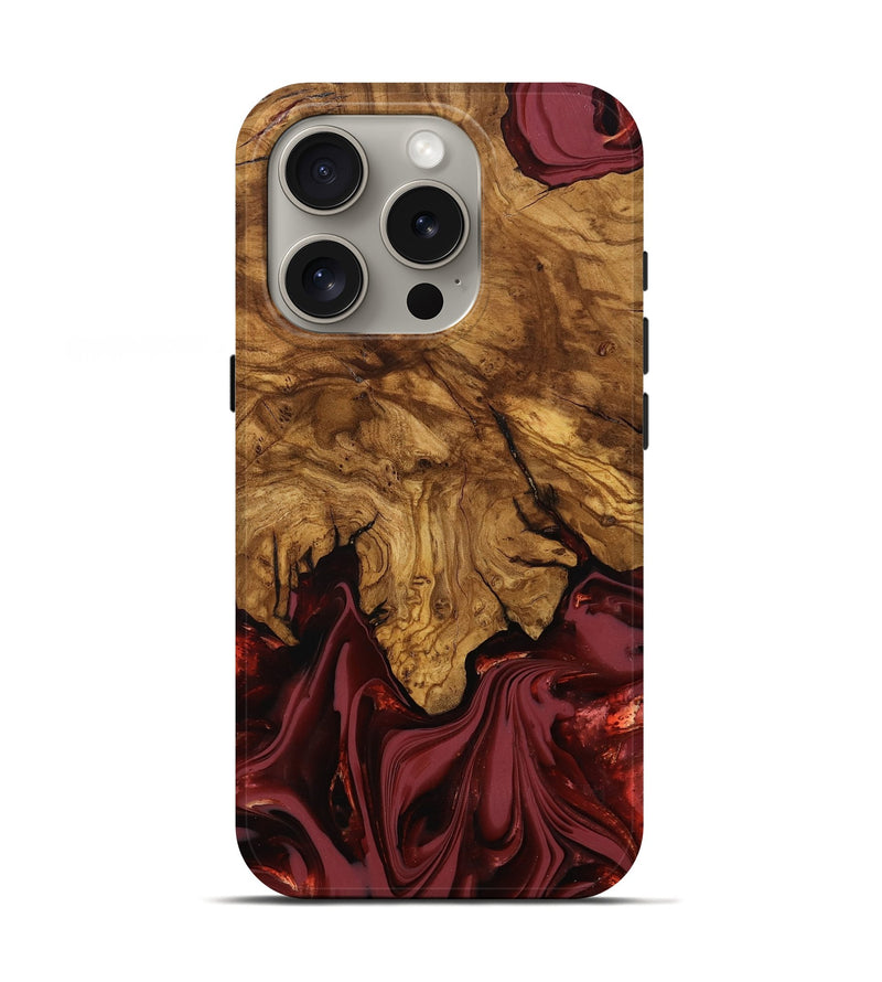 iPhone 16 Pro Wood Live Edge Phone Case - Booker (Ancient Olive, 818746)