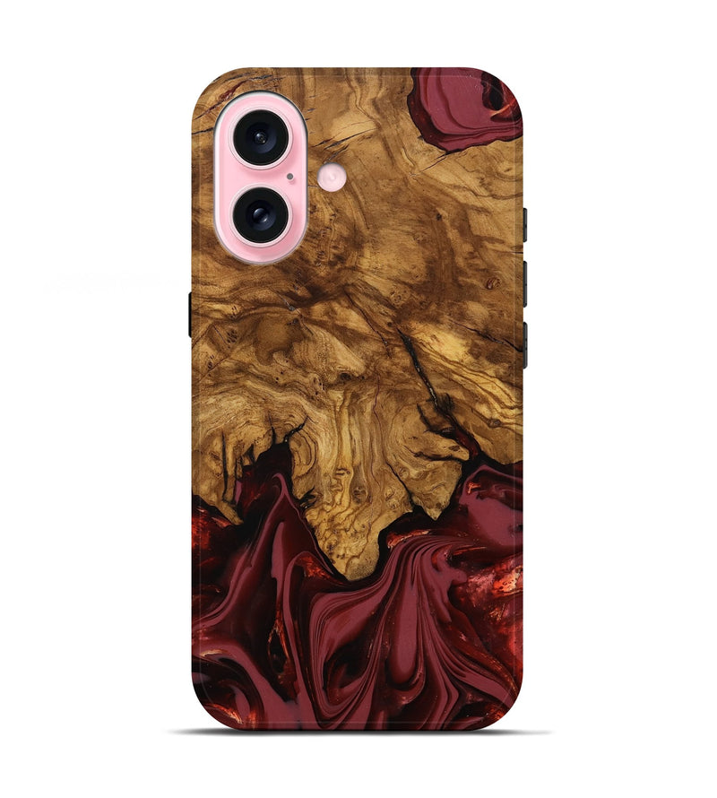 iPhone 17 Wood Live Edge Phone Case - Booker (Ancient Olive, 818746)