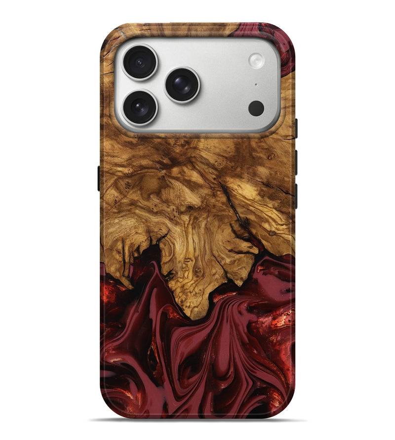iPhone 17 Pro Max Wood Live Edge Phone Case - Booker (Ancient Olive, 818746)